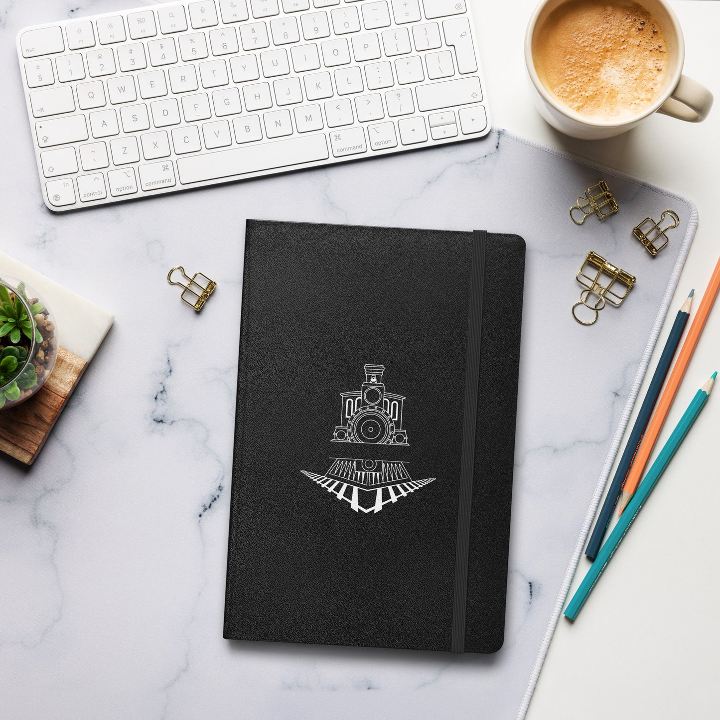 Locomotive Hardcover bound notebook