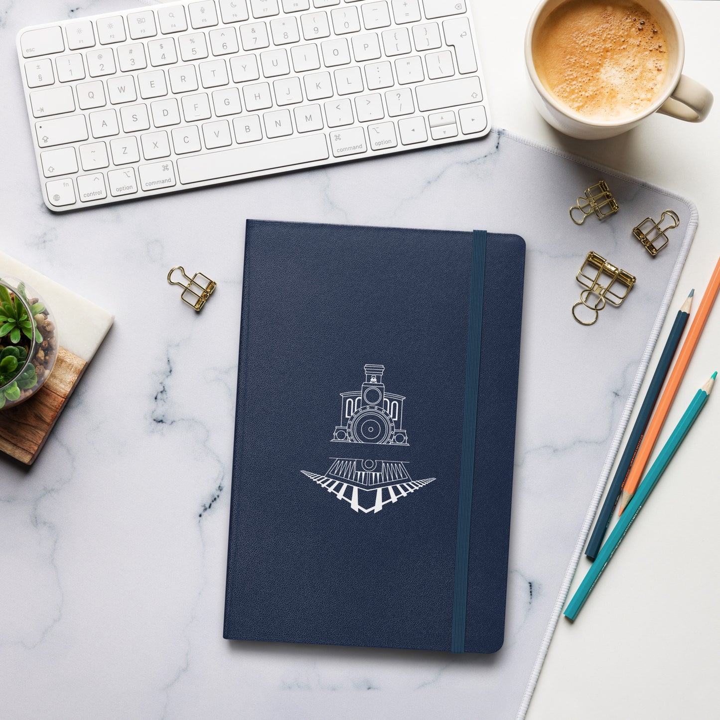 Locomotive Hardcover bound notebook