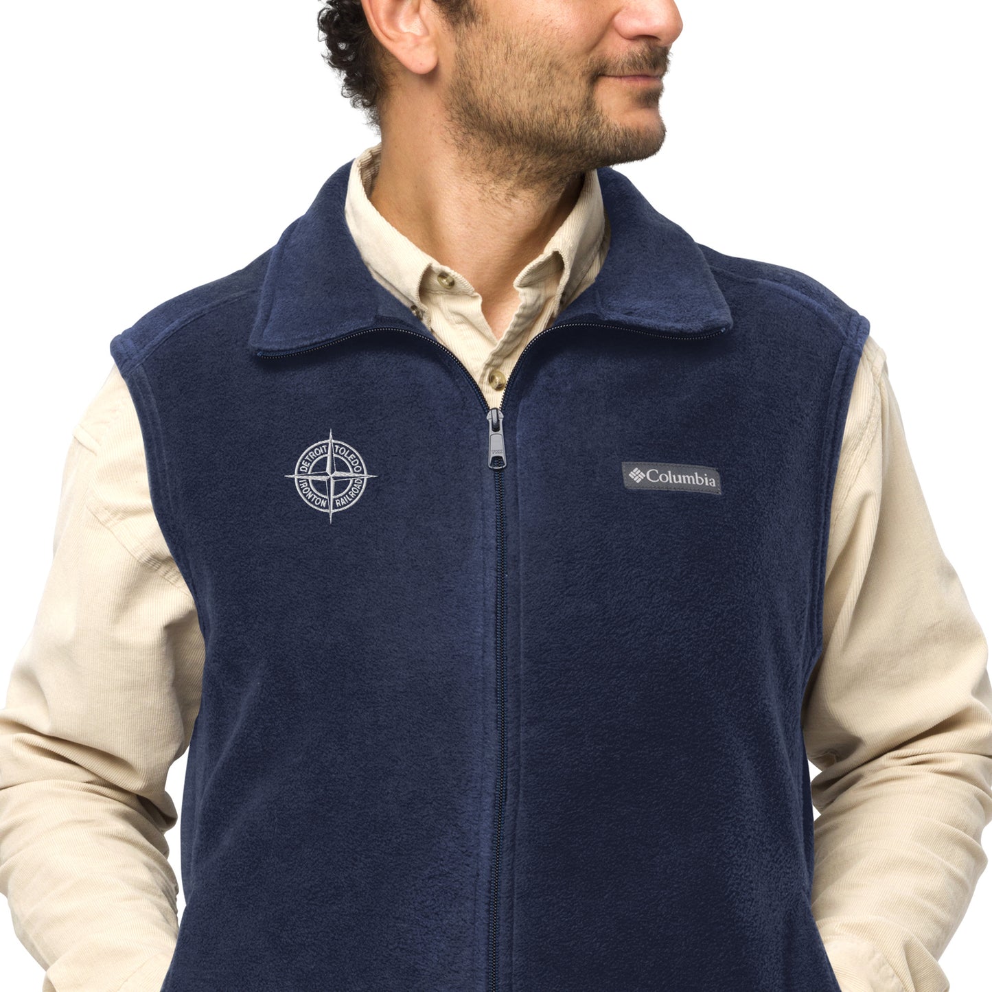 Detroit & Toledo Ironton [DT&I] Compass Men’s Columbia fleece vest