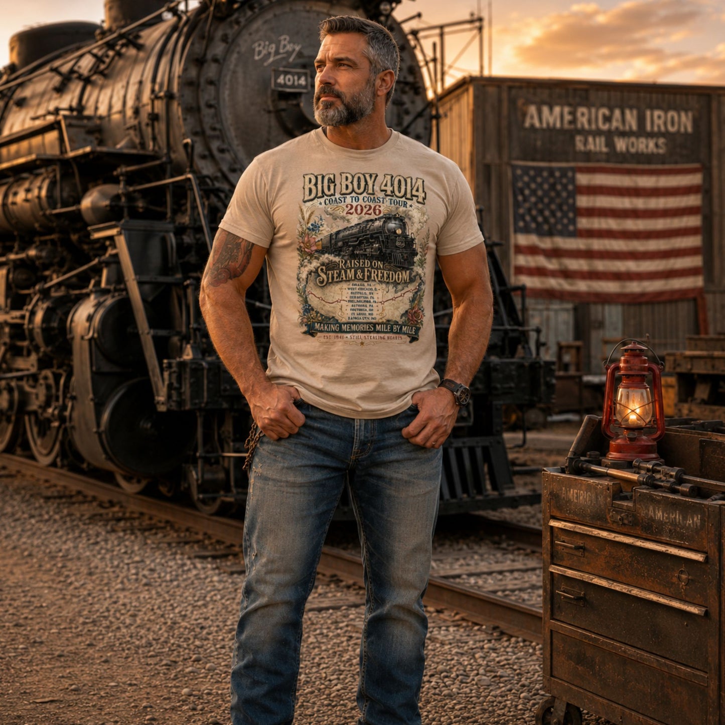 Big Boy 4014 Raised On Steam & Freedom 2026 Tour Classic Tee