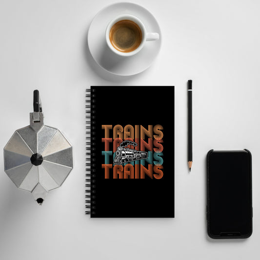 Trains, Trains, Trains Spiral notebook