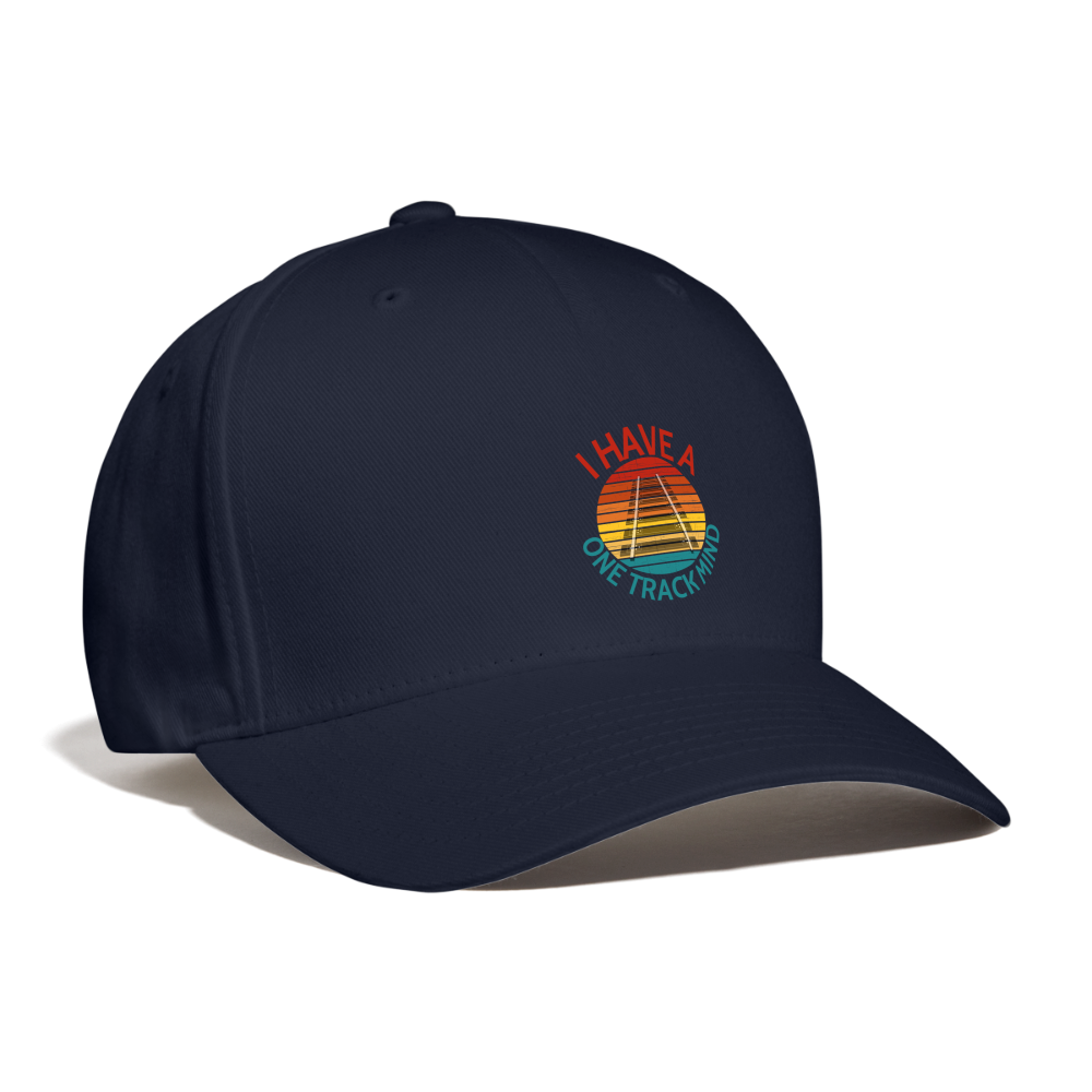 I Have a One Track Mind Baseball Cap - navy