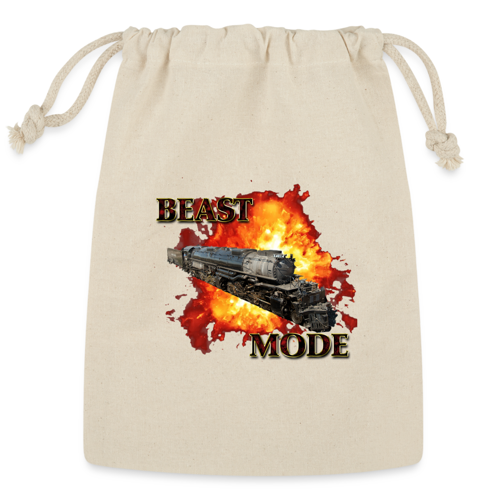 Beast Mode Reusable Gift Bag - Natural