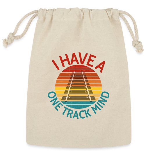 One Track Mind Reusable Gift Bag - Natural