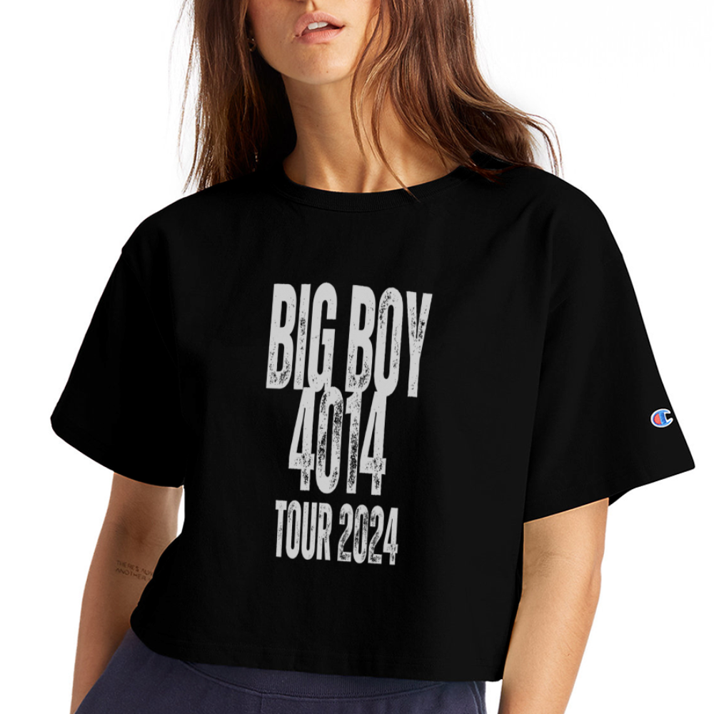 Big Boy 4014 2024 Tour Champion Women’s Cropped T-Shirt - black