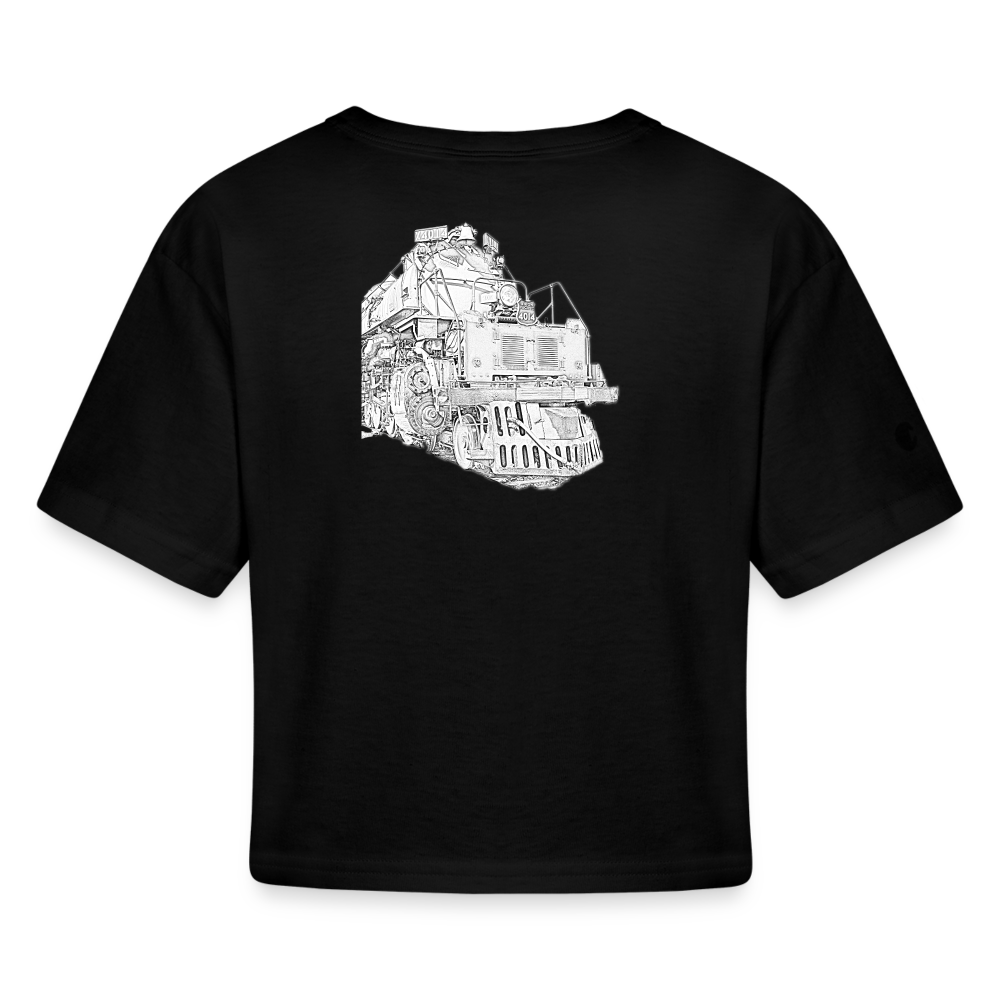 Big Boy 4014 2024 Tour Champion Women’s Cropped T-Shirt - black