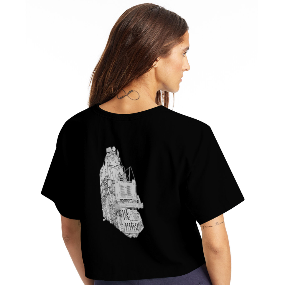 Big Boy 4014 2024 Tour Champion Women’s Cropped T-Shirt - black