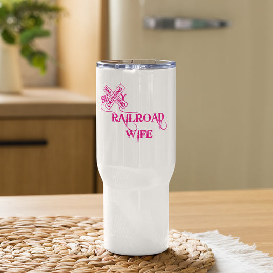 Sexy Railroad Wife Travel mug with a handle