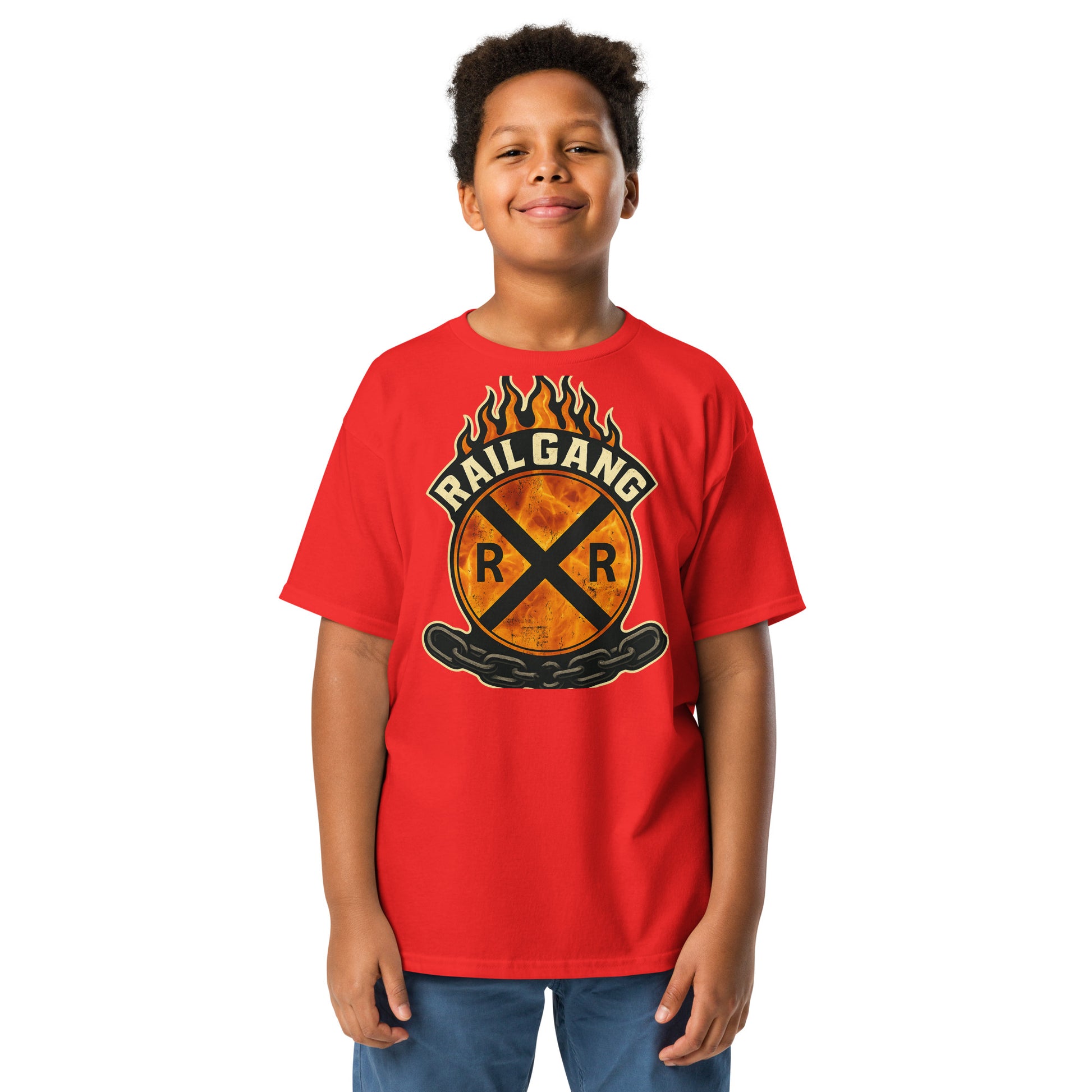 Rail Gang Youth Tee | Bold Train-Inspired Kids Graphic Shirt