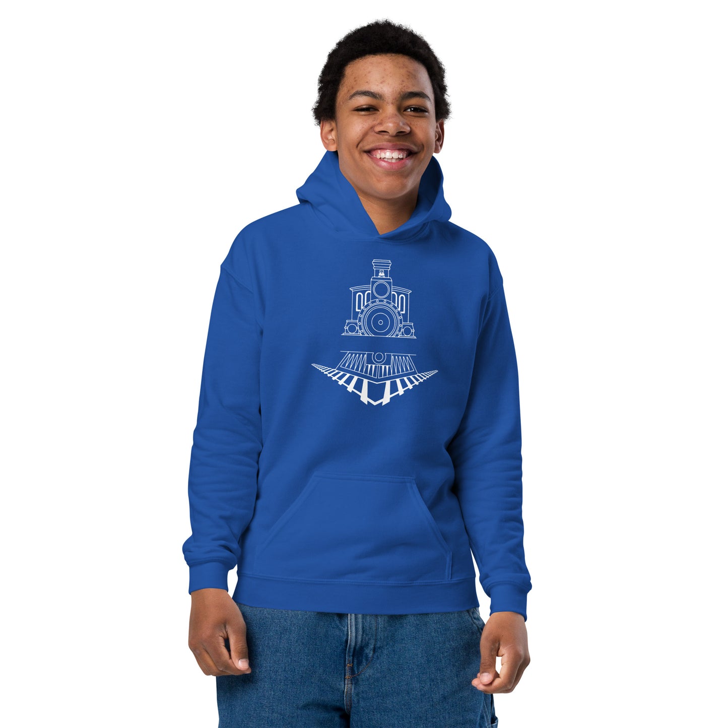 Minimalist Locomotive Youth heavy blend hoodie