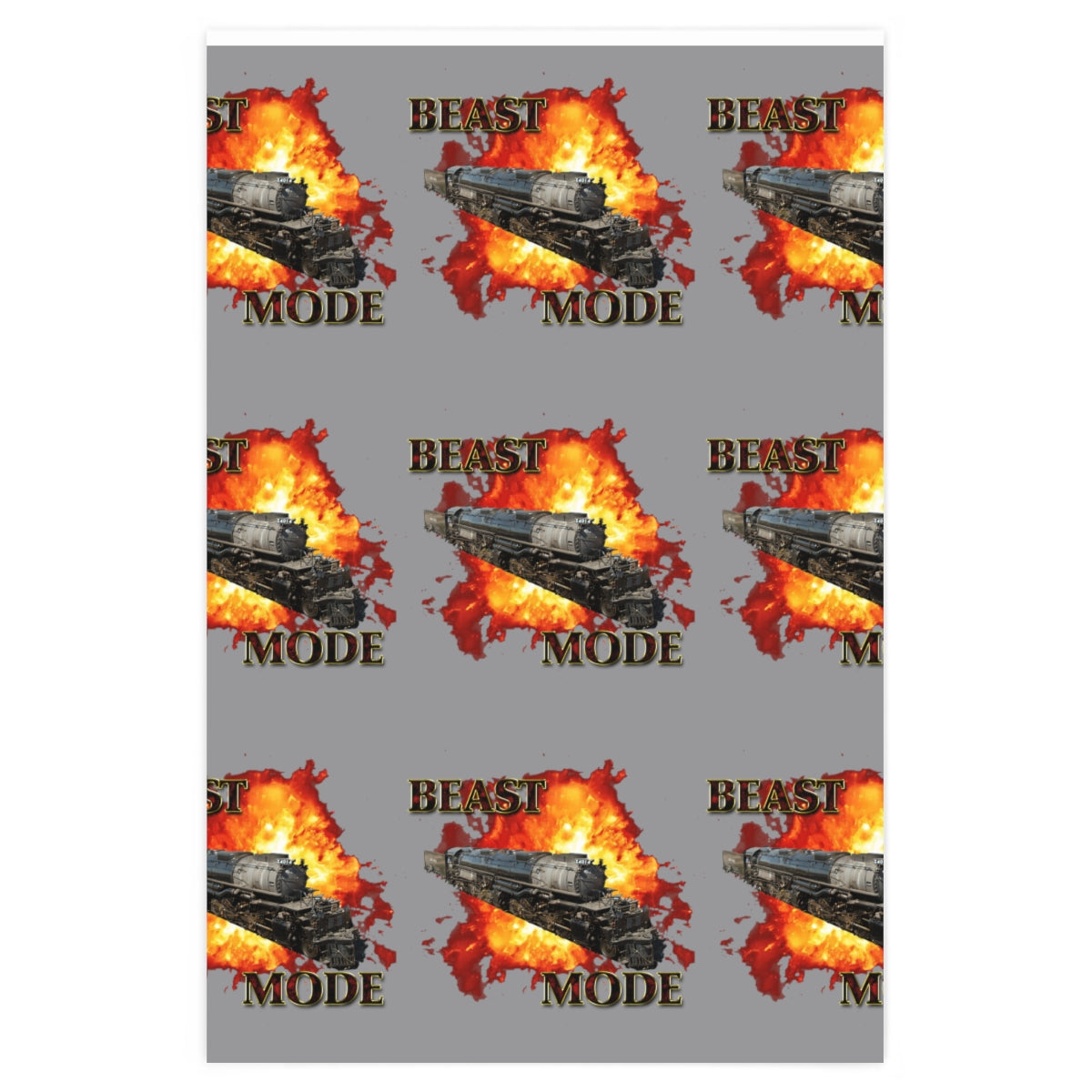 Big Boy 4014 Beast Mode Wrapping Paper - Broken Knuckle Apparel