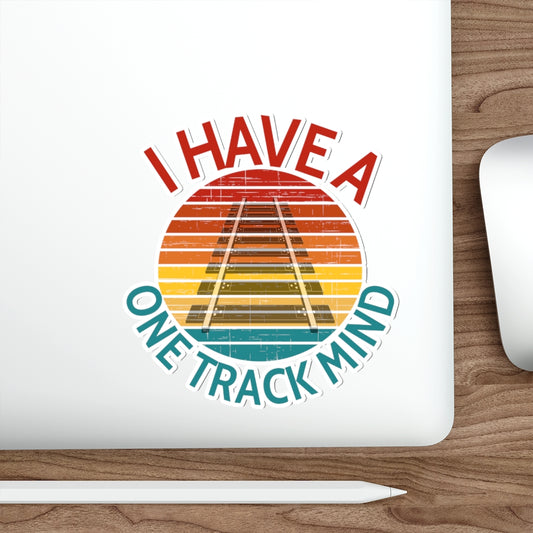 One Track Mind Die-Cut Stickers - Broken Knuckle Apparel
