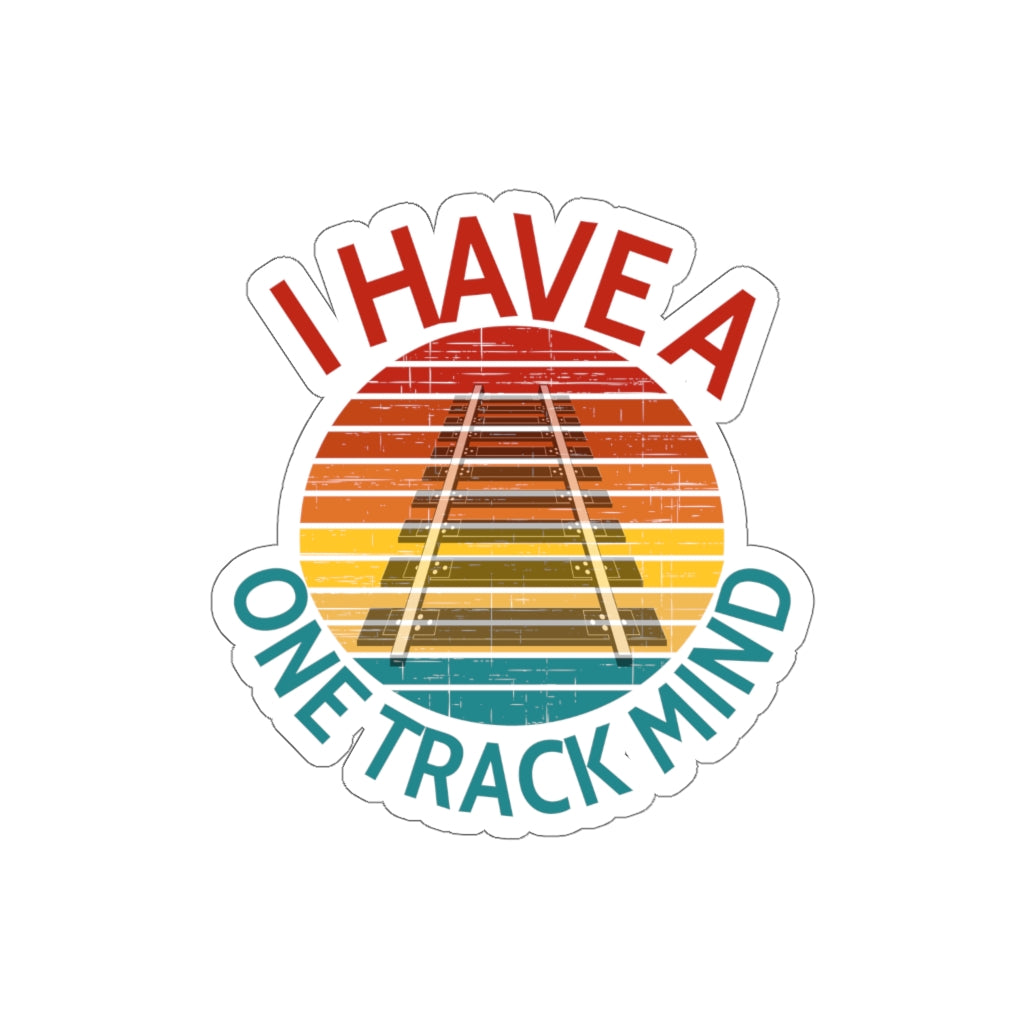 One Track Mind Die-Cut Stickers - Broken Knuckle Apparel