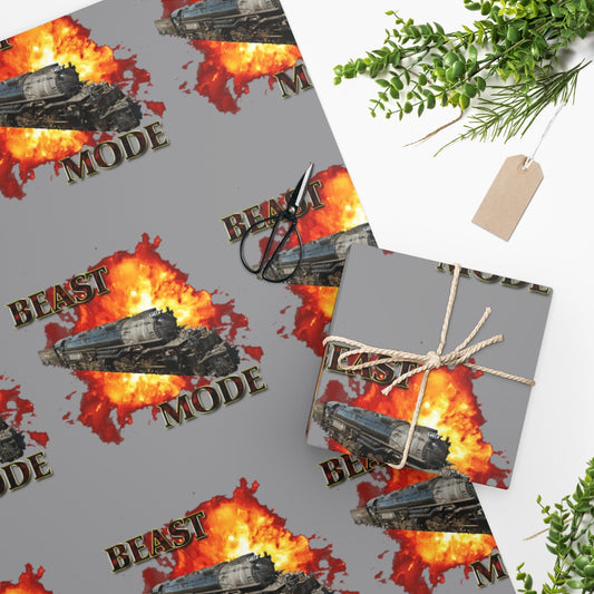 Big Boy 4014 Beast Mode Wrapping Paper - Broken Knuckle Apparel