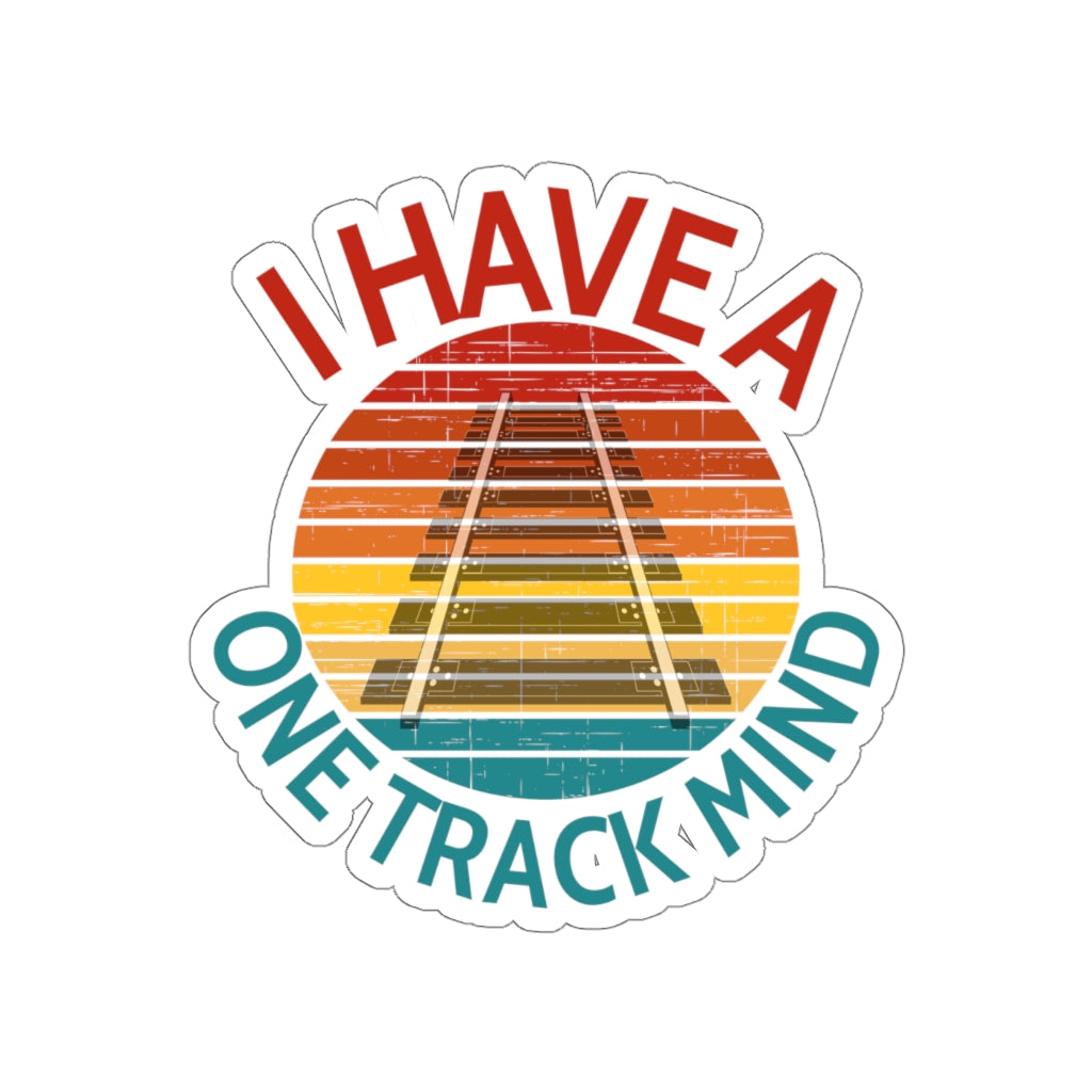 One Track Mind Die-Cut Stickers - Broken Knuckle Apparel