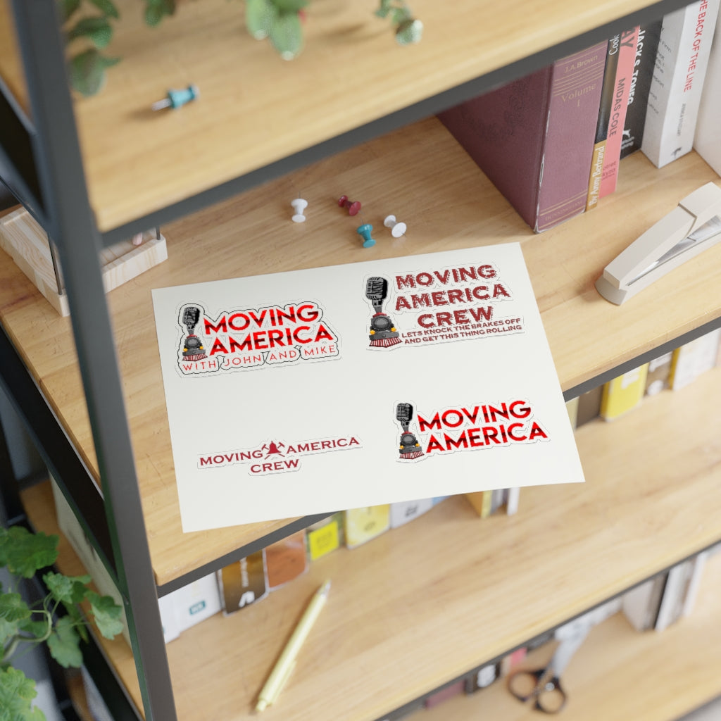 Moving America Sticker Sheet - Broken Knuckle Apparel