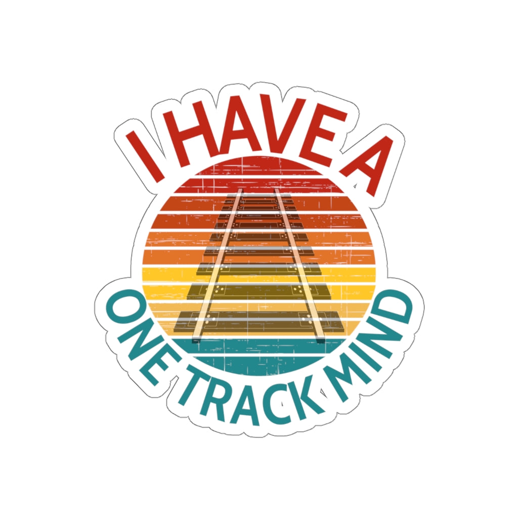 One Track Mind Die-Cut Stickers - Broken Knuckle Apparel