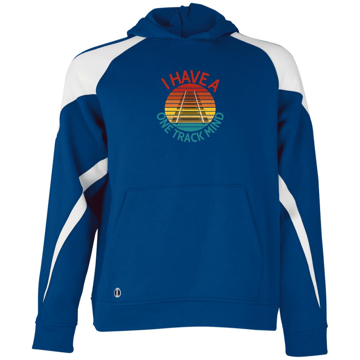 One Track Mind Youth Athletic Colorblock Fleece Hoodie - Broken Knuckle Apparel