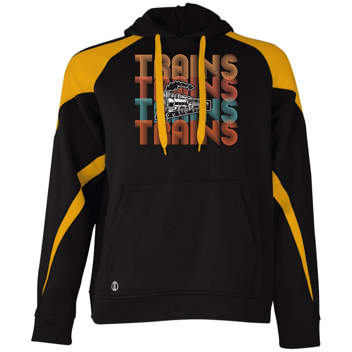 Trains Athletic Colorblock Fleece Hoodie - Broken Knuckle Apparel