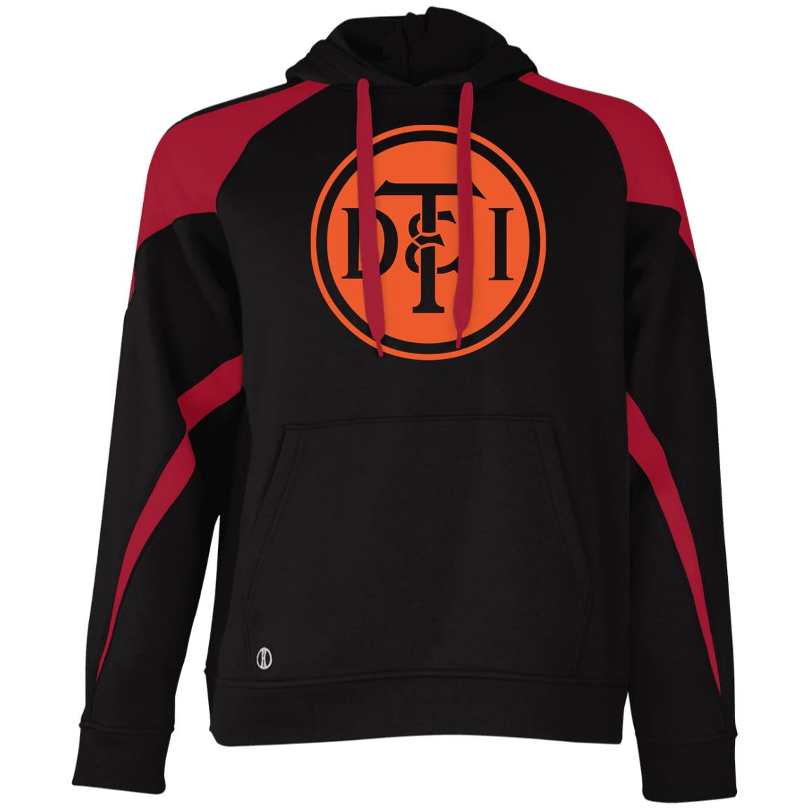 Detroit Toledo & Ironton [DT&I] Vintage Athletic Colorblock Fleece Hoodie - Broken Knuckle Apparel