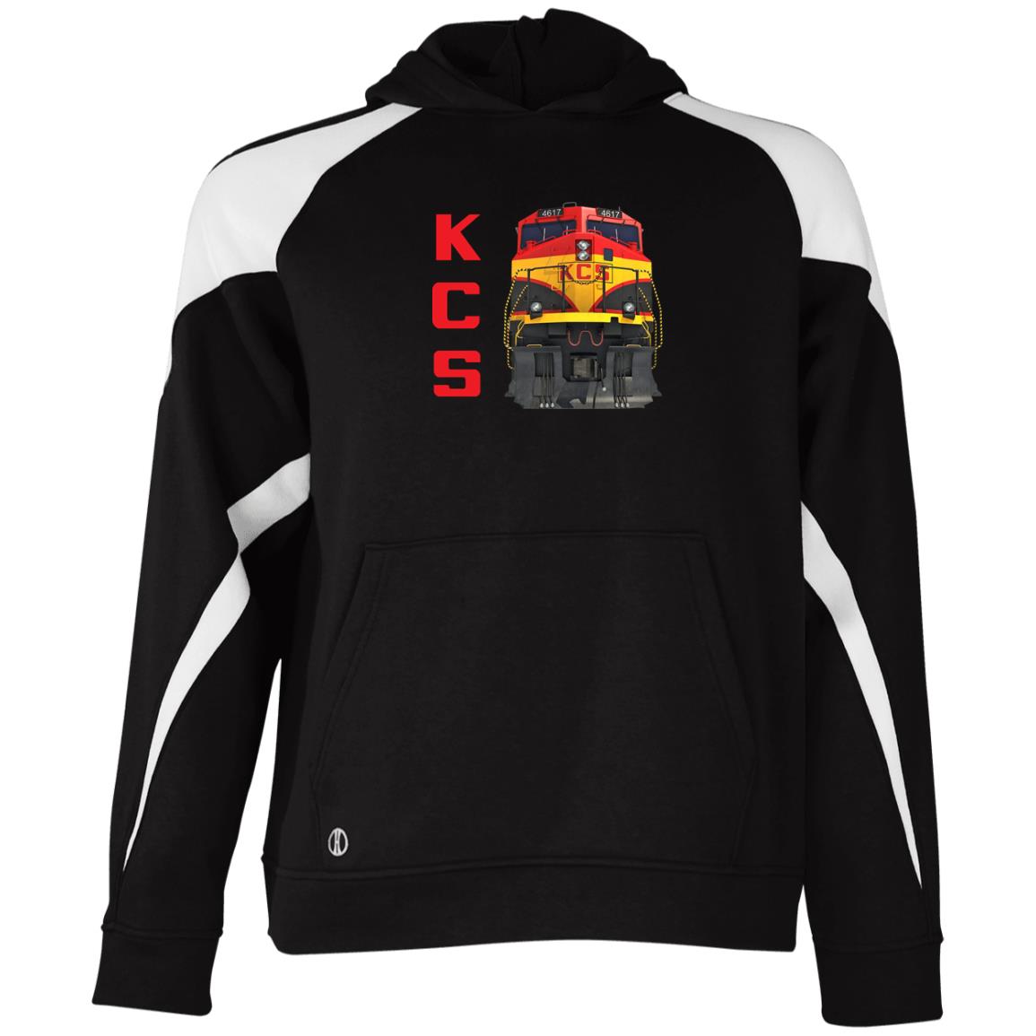 KCS Locomotive Youth Athletic Colorblock Fleece Hoodie - Broken Knuckle Apparel