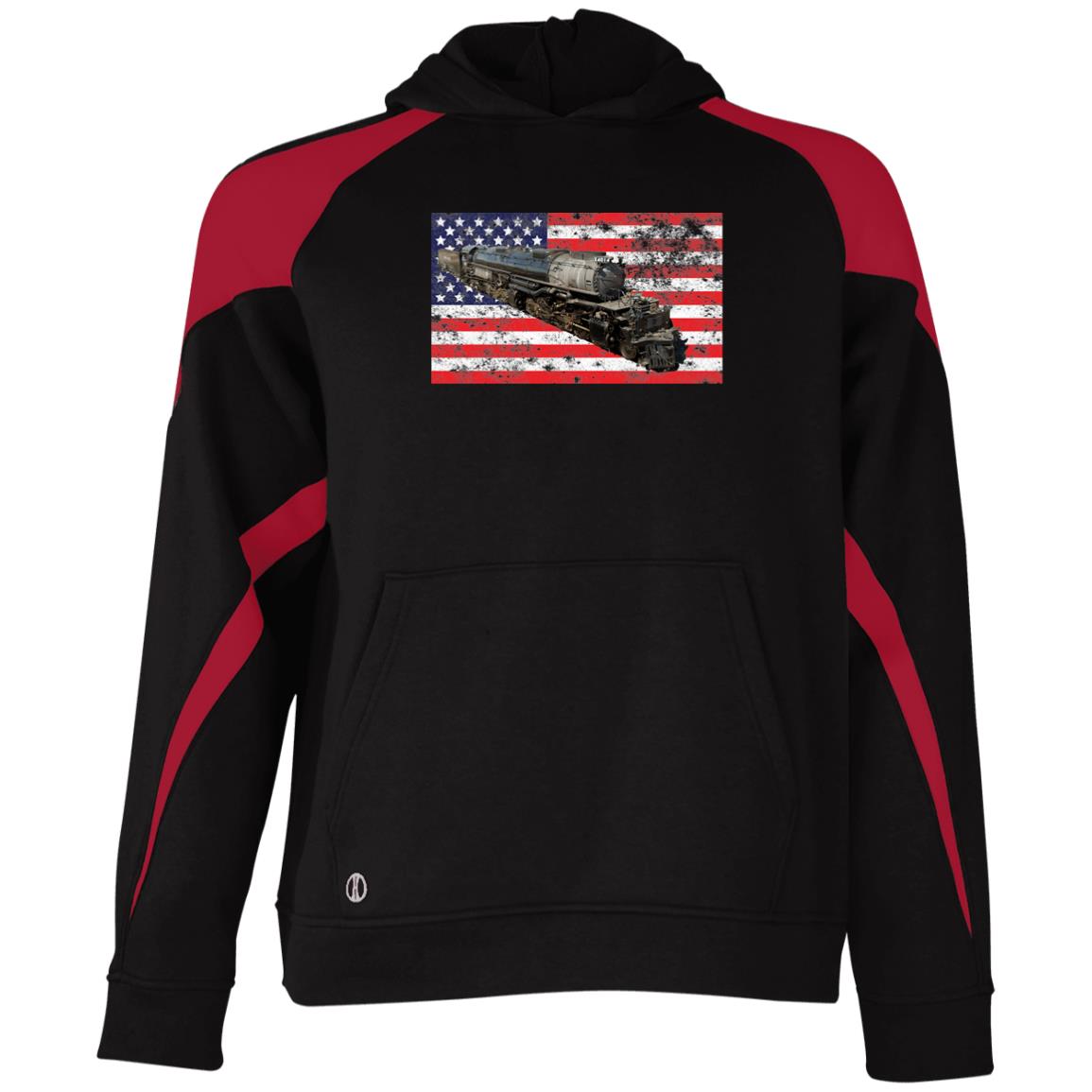 UP Big Boy 4014 Patriotic Youth Athletic Colorblock Fleece Hoodie - Broken Knuckle Apparel