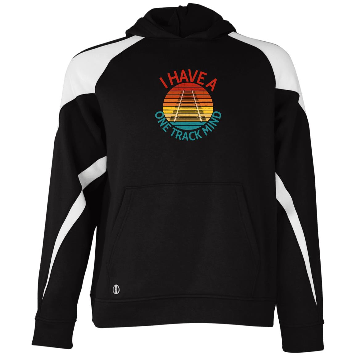 One Track Mind Youth Athletic Colorblock Fleece Hoodie - Broken Knuckle Apparel