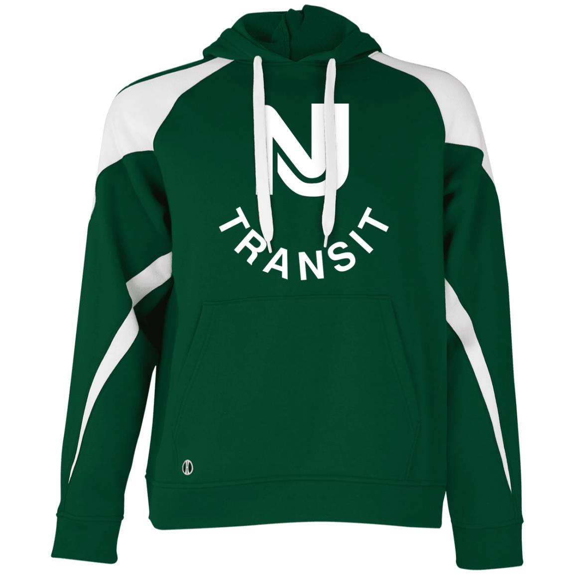 NJ Transit Athletic Colorblock Fleece Hoodie - Broken Knuckle Apparel