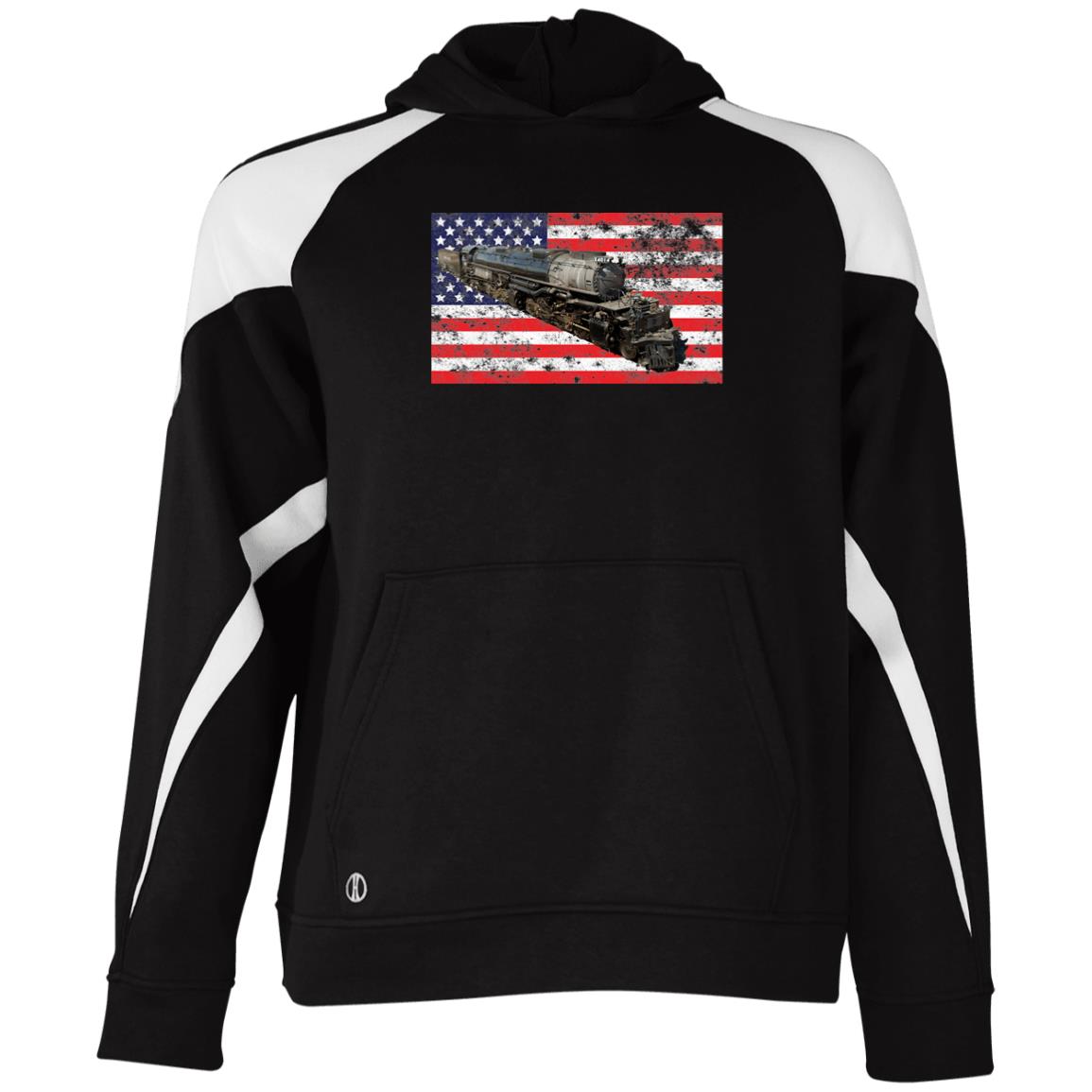 UP Big Boy 4014 Patriotic Youth Athletic Colorblock Fleece Hoodie - Broken Knuckle Apparel