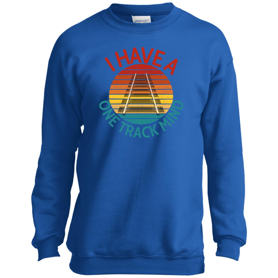 One Track Mind Youth Crewneck Sweatshirt - Broken Knuckle Apparel