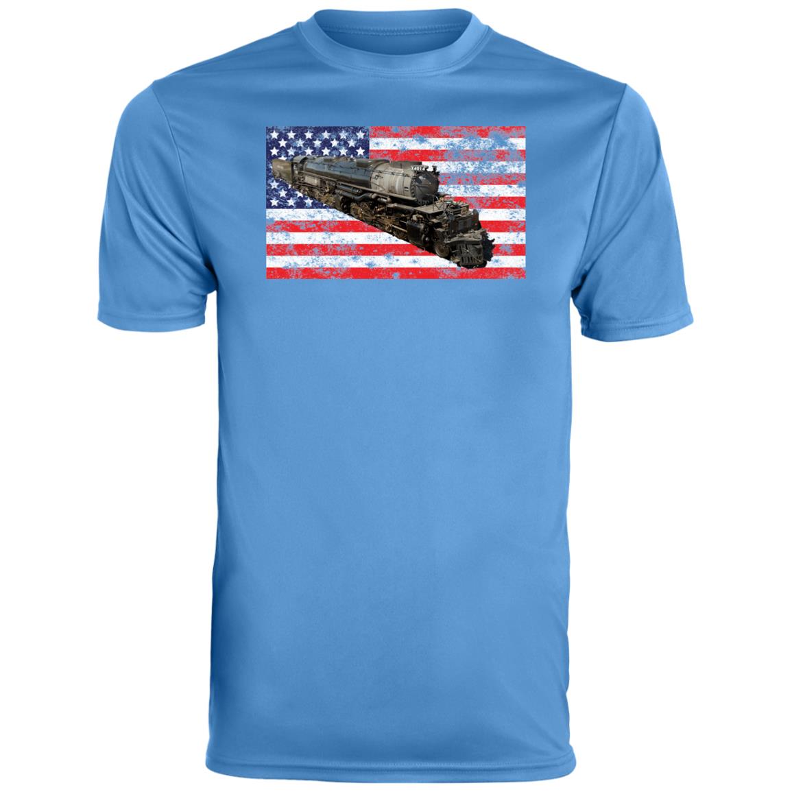 Big Boy 4014 American Flag Men's Moisture-Wicking Tee - Broken Knuckle Apparel