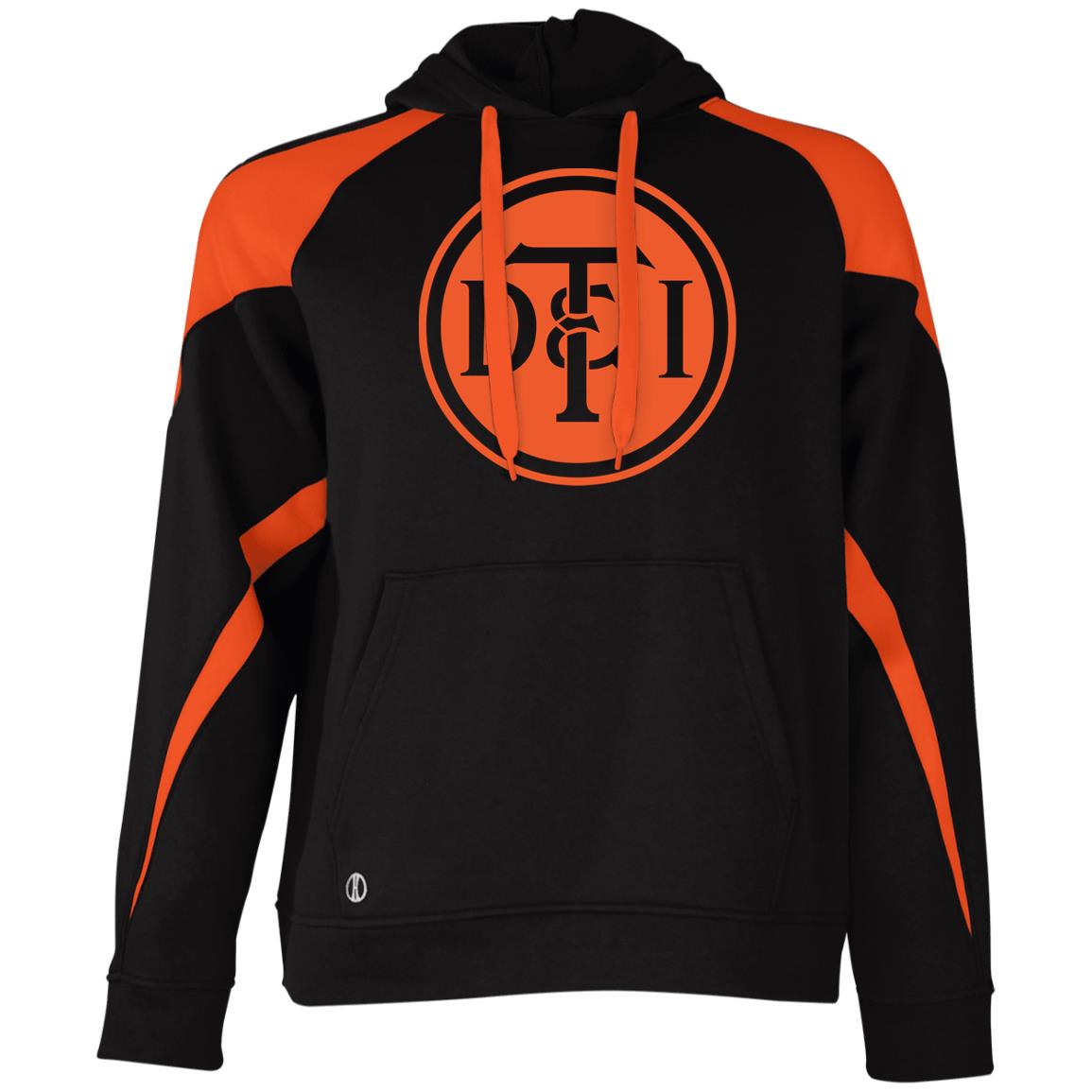 Detroit Toledo & Ironton [DT&I] Vintage Athletic Colorblock Fleece Hoodie - Broken Knuckle Apparel