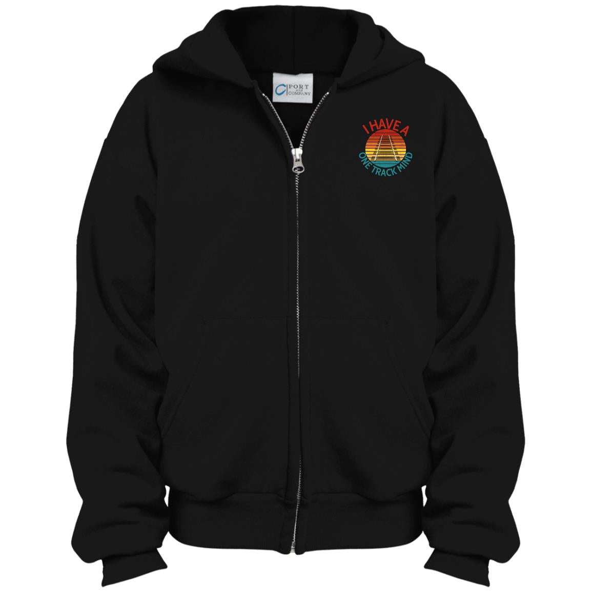 One Track Mind Youth Full Zip Hoodie - Broken Knuckle Apparel