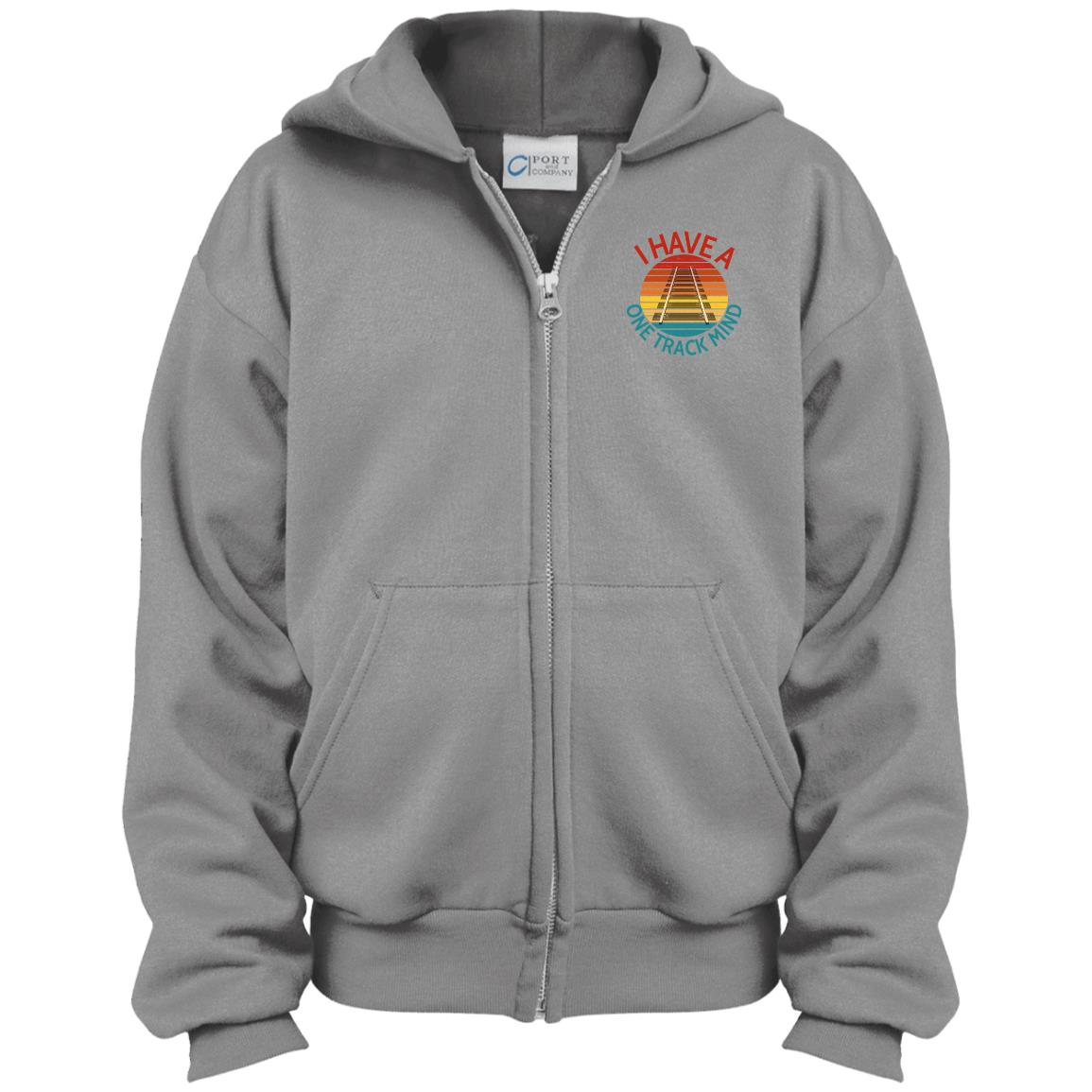 One Track Mind Youth Full Zip Hoodie - Broken Knuckle Apparel