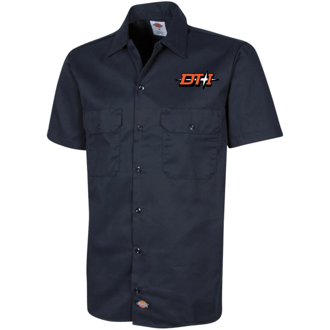Detroit Toledo & Ironton [DT&I] Dickies Men's Short Sleeve Work Shirt - Broken Knuckle Apparel
