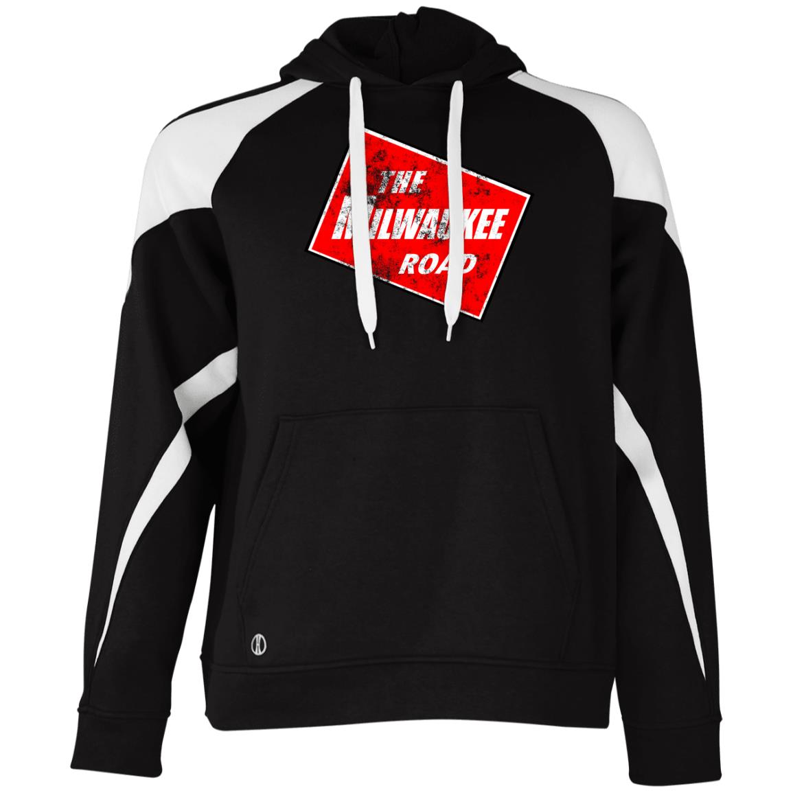 The Milwaukee Road Distressed Athletic Colorblock Fleece Hoodie - Broken Knuckle Apparel