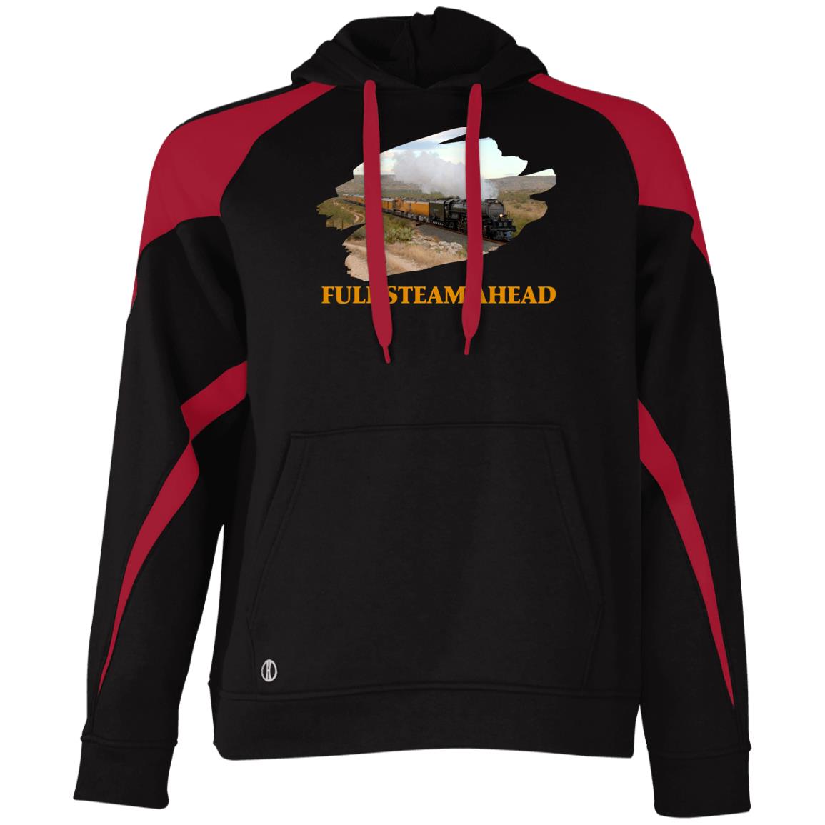 Big Boy 4014 Full Steam Ahead Athletic Colorblock Fleece Hoodie - Broken Knuckle Apparel