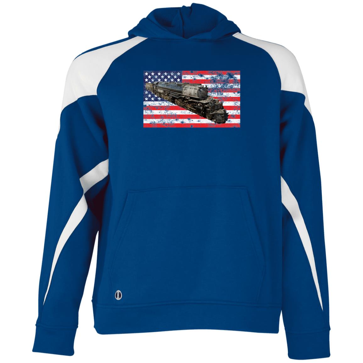 UP Big Boy 4014 Patriotic Youth Athletic Colorblock Fleece Hoodie - Broken Knuckle Apparel
