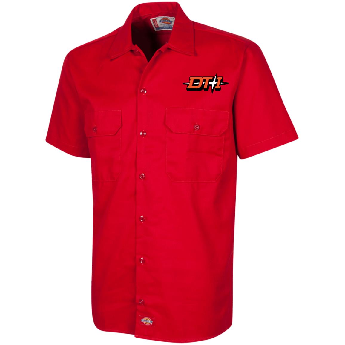 Detroit Toledo & Ironton [DT&I] Dickies Men's Short Sleeve Work Shirt - Broken Knuckle Apparel