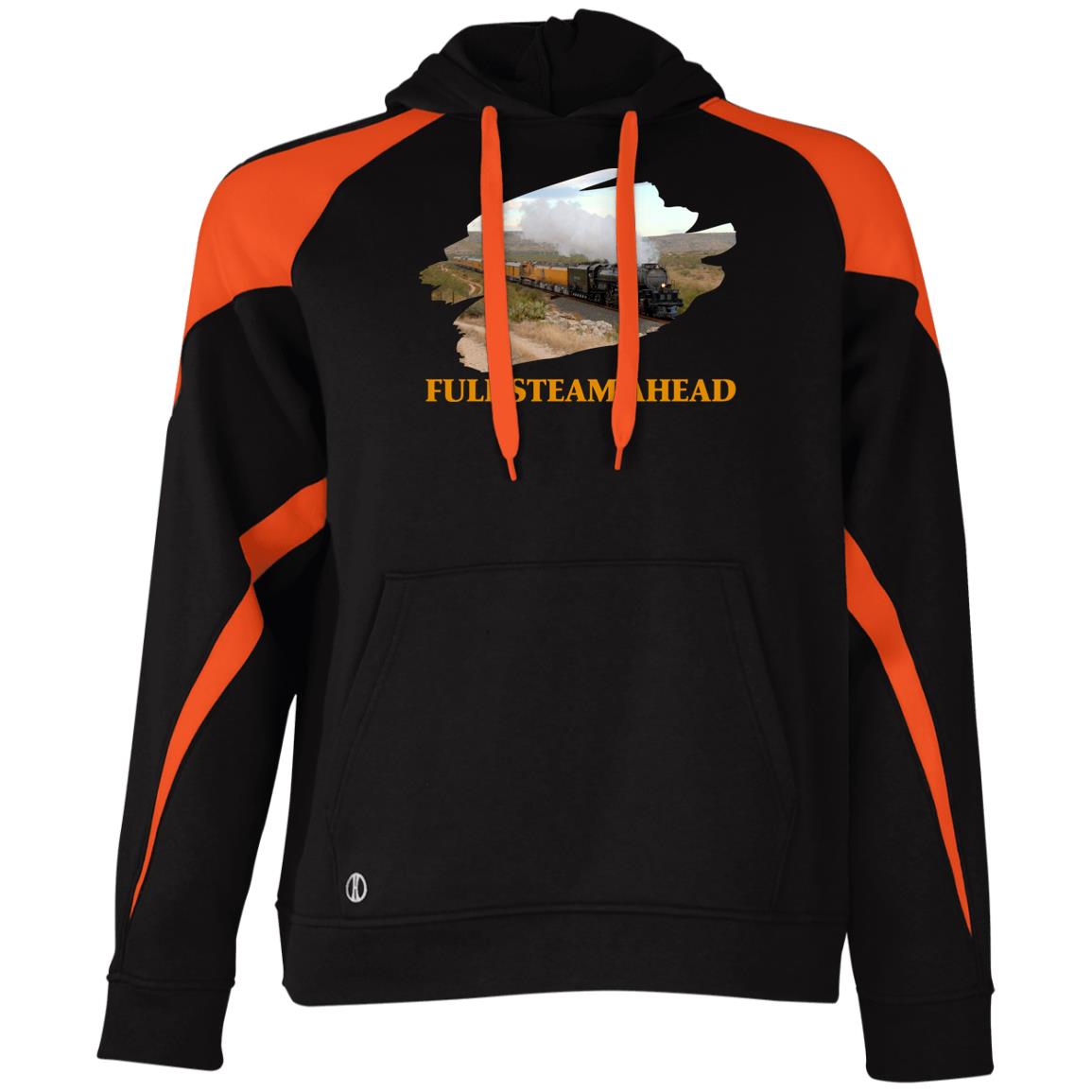 Big Boy 4014 Full Steam Ahead Athletic Colorblock Fleece Hoodie - Broken Knuckle Apparel