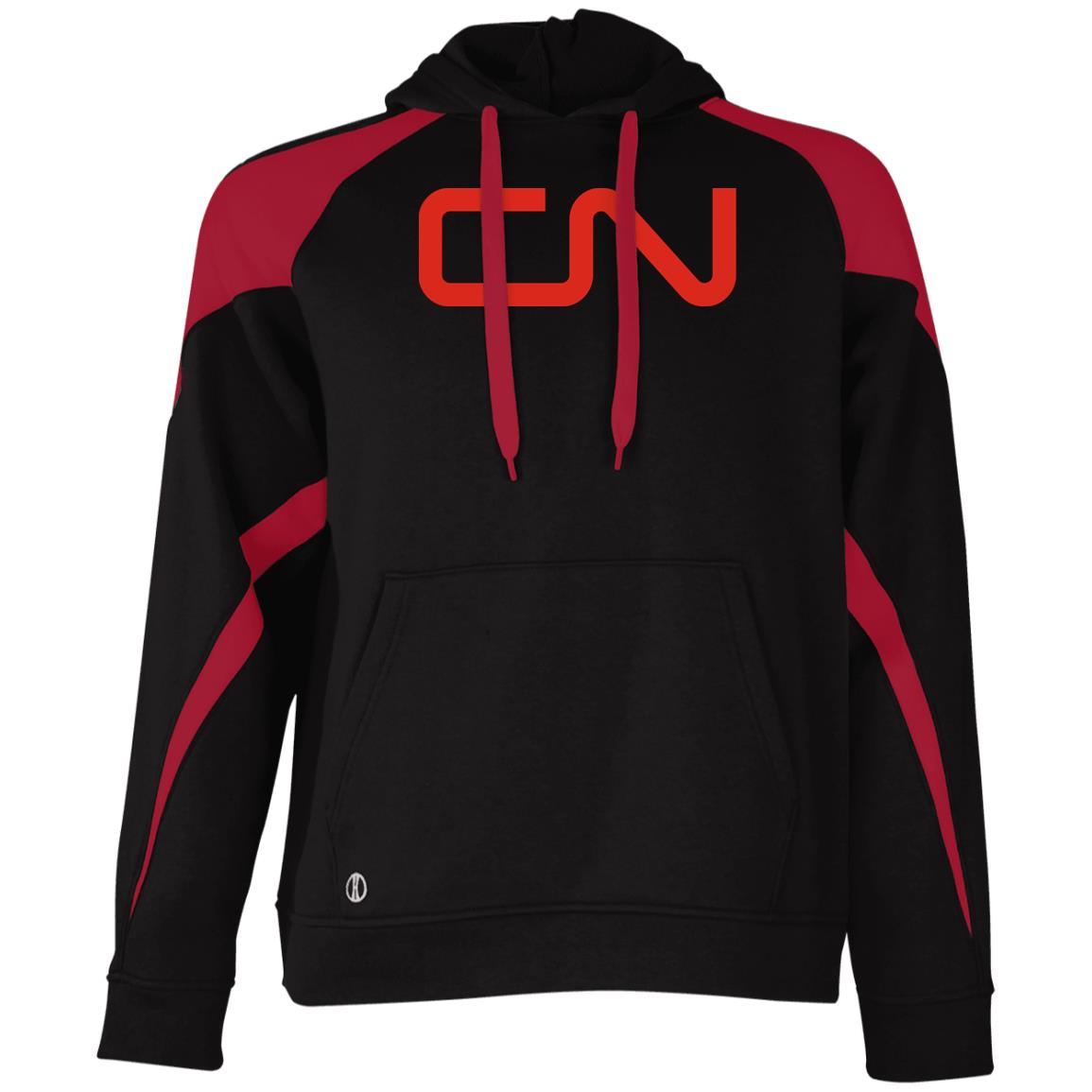 Canadian National [CN] Athletic Colorblock Fleece Hoodie - Broken Knuckle Apparel