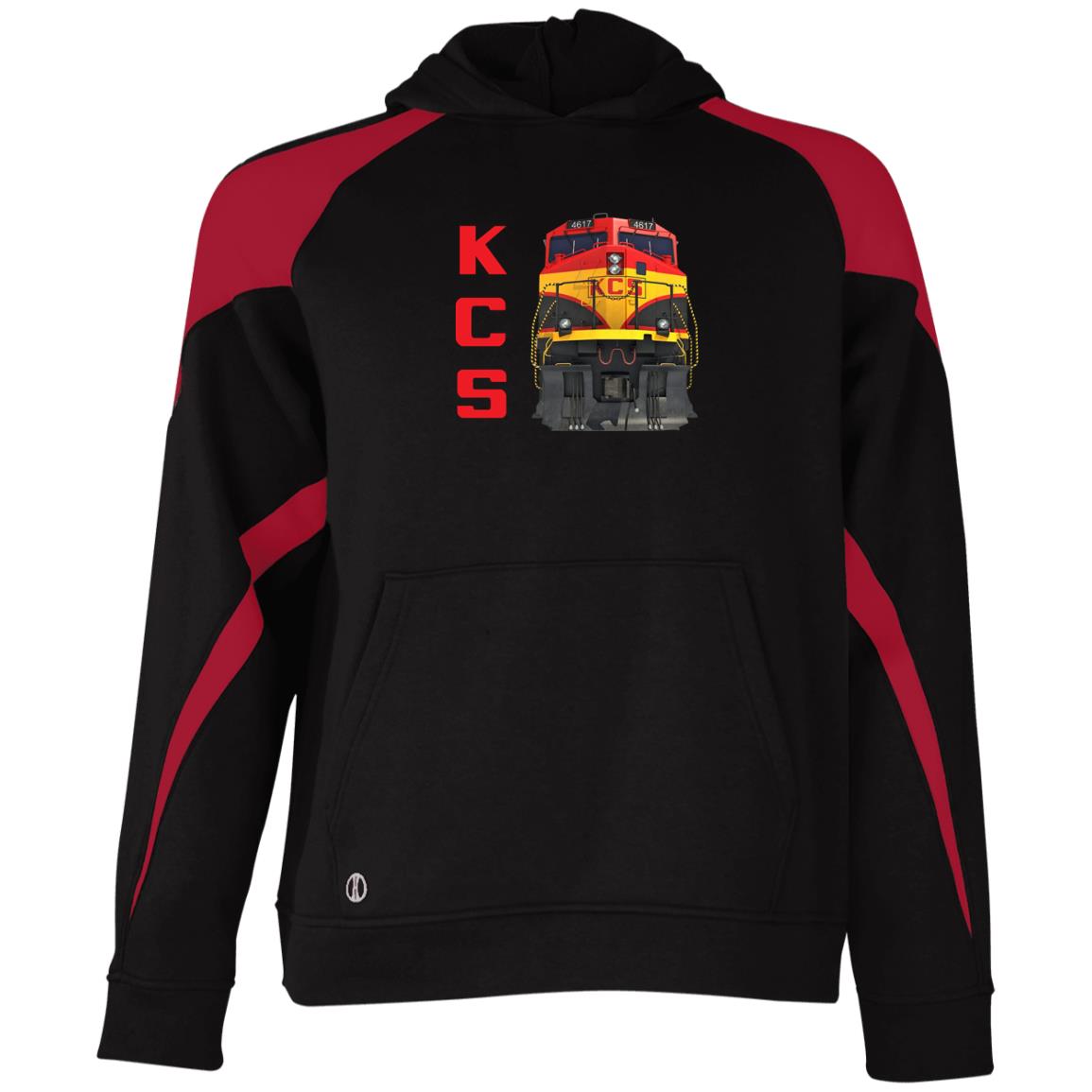 KCS Locomotive Youth Athletic Colorblock Fleece Hoodie - Broken Knuckle Apparel