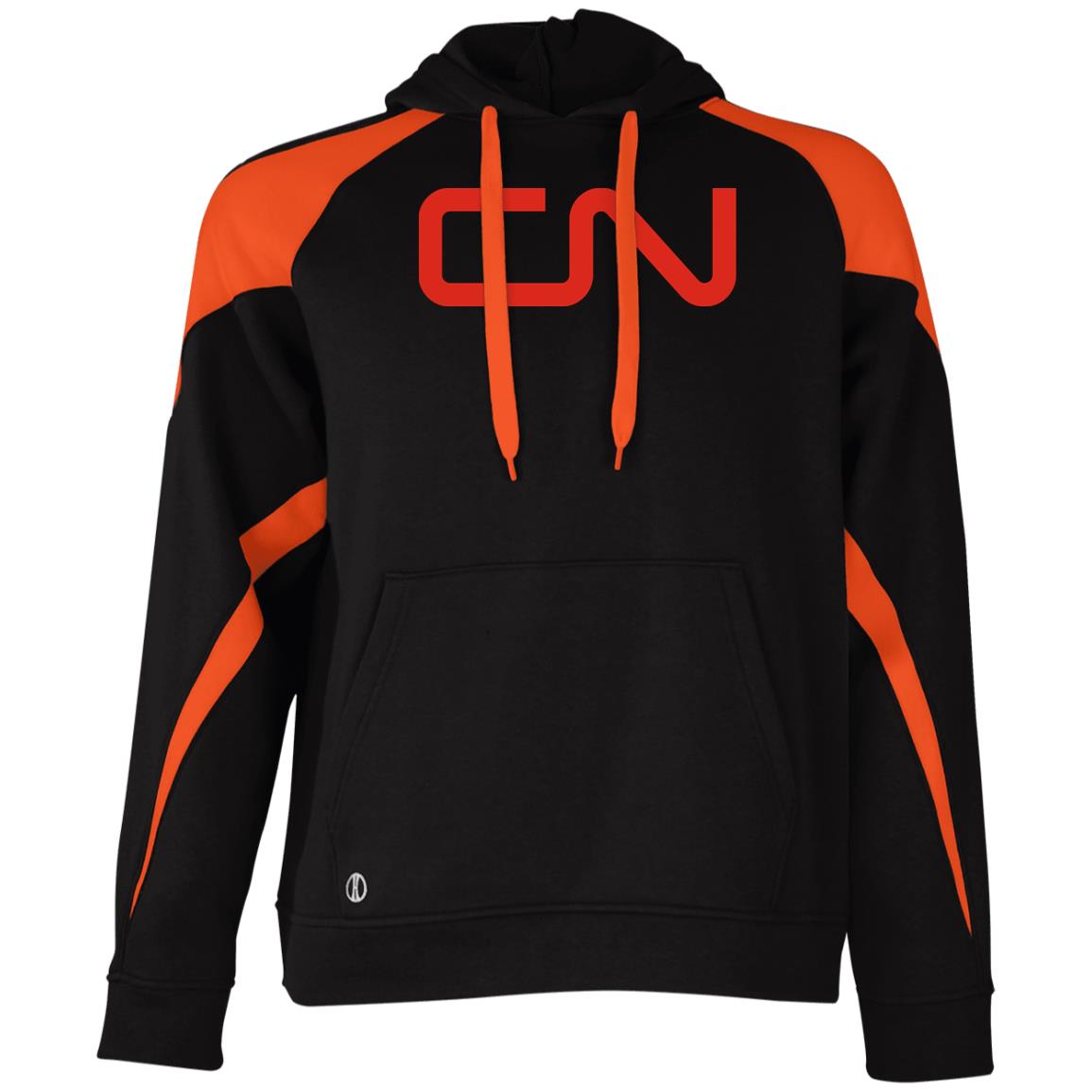 Canadian National [CN] Athletic Colorblock Fleece Hoodie - Broken Knuckle Apparel