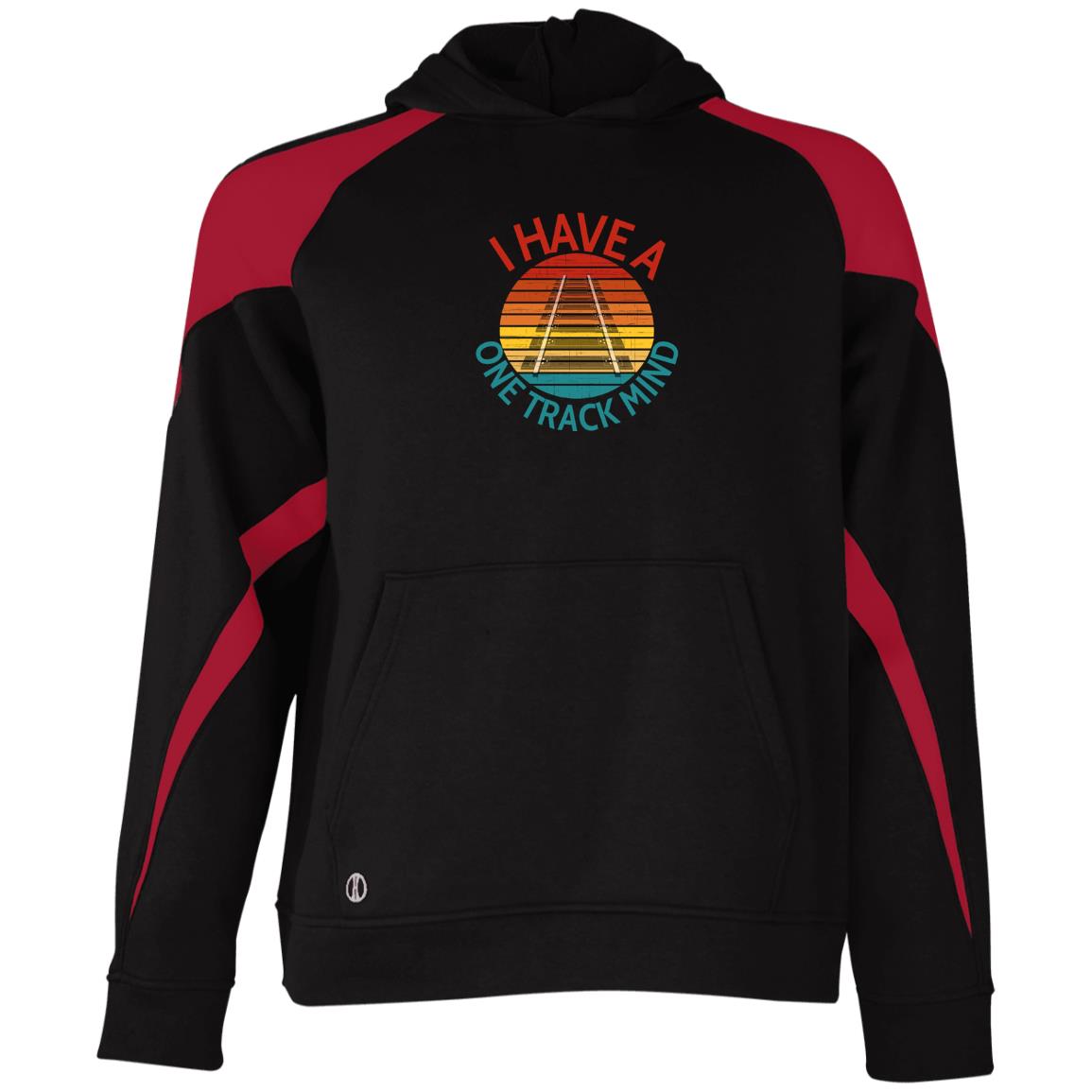 One Track Mind Youth Athletic Colorblock Fleece Hoodie - Broken Knuckle Apparel