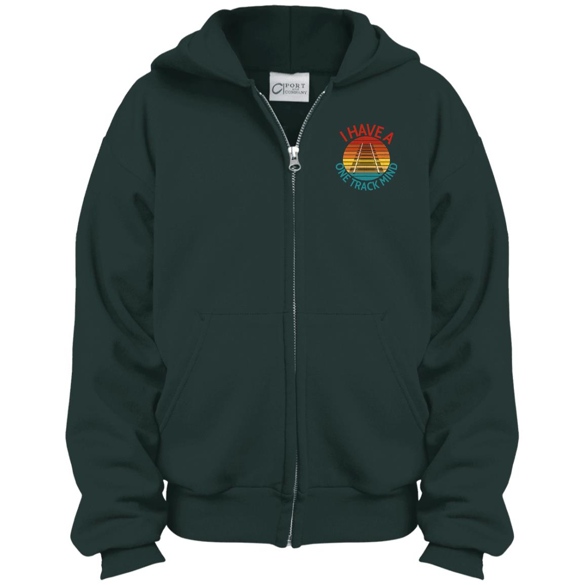 One Track Mind Youth Full Zip Hoodie - Broken Knuckle Apparel