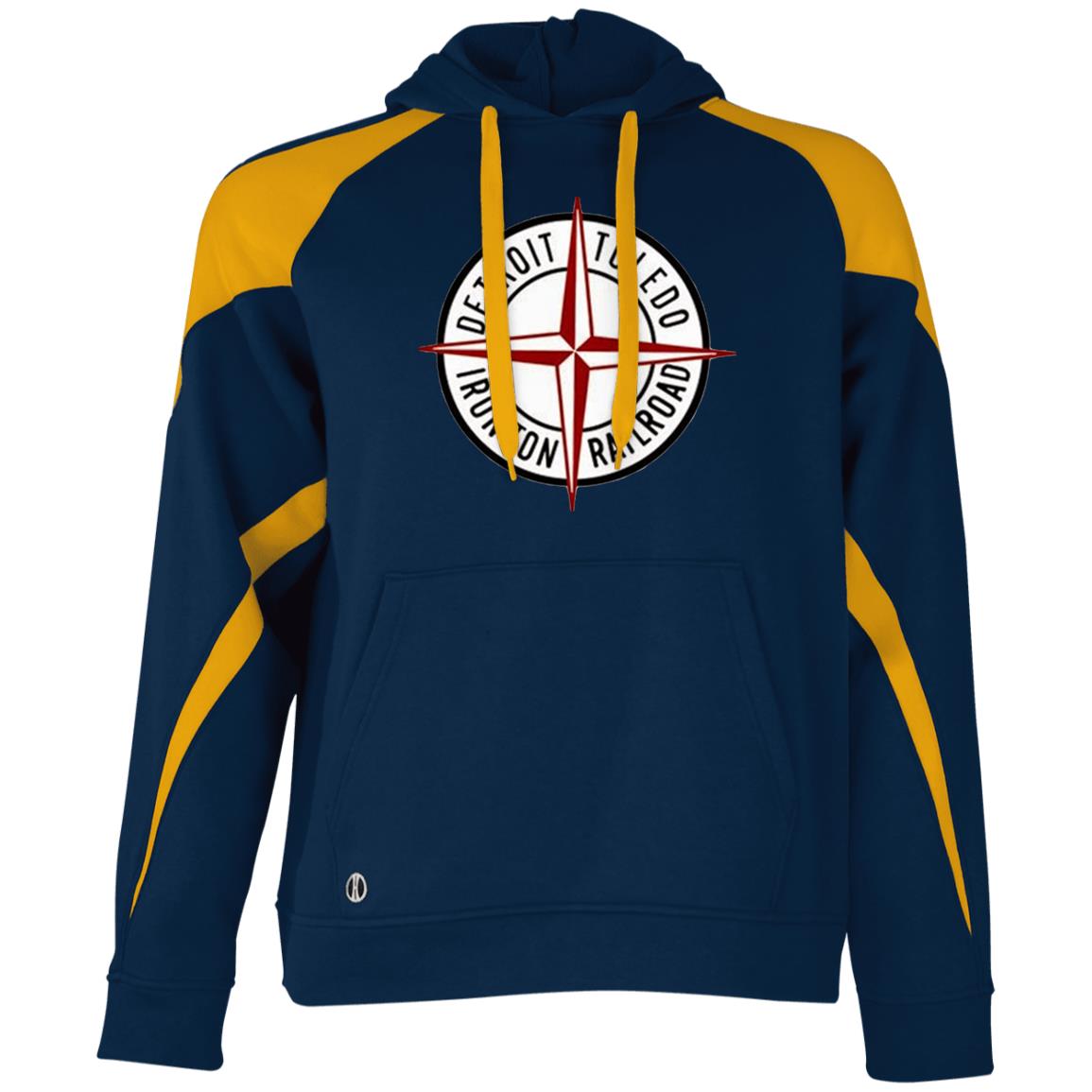 Detroit Toledo & Ironton [DT&I] Athletic Colorblock Fleece Hoodie - Broken Knuckle Apparel