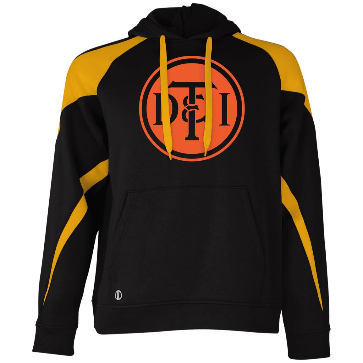 Detroit Toledo & Ironton [DT&I] Vintage Athletic Colorblock Fleece Hoodie - Broken Knuckle Apparel