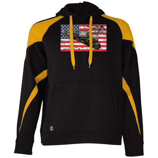 UP Big Boy 4014 Patriotic Athletic Colorblock Fleece Hoodie - Broken Knuckle Apparel