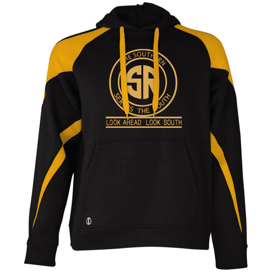The Southern Serves The South Athletic Colorblock Fleece Hoodie - Broken Knuckle Apparel
