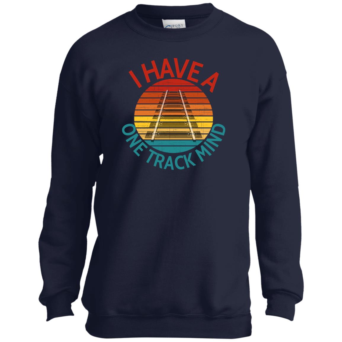 One Track Mind Youth Crewneck Sweatshirt - Broken Knuckle Apparel